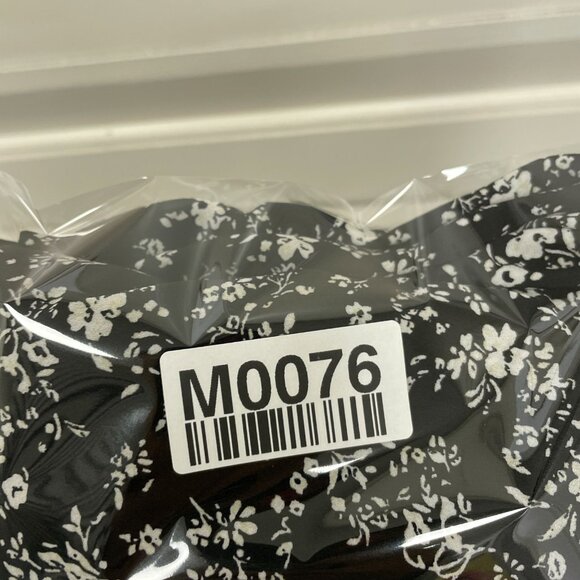 Uniqlo Sleeveless Black & White Floral Midi Dress Polyester M0076 - Picture 11 of 11